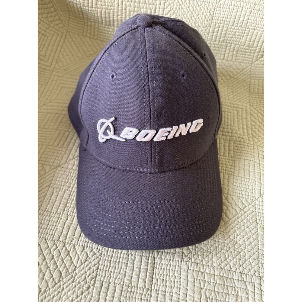 Boeing Aviation Embroidery Logo GrayBaseball Cap Cotton Adjustable Strapback Hat